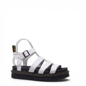Dr. Martens Womens Blaire Sandals White Platform Strappy Chunky Size 11